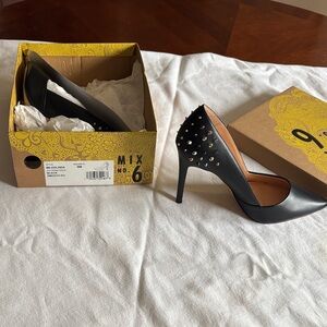 Mix No. 6 Black Studded Heels